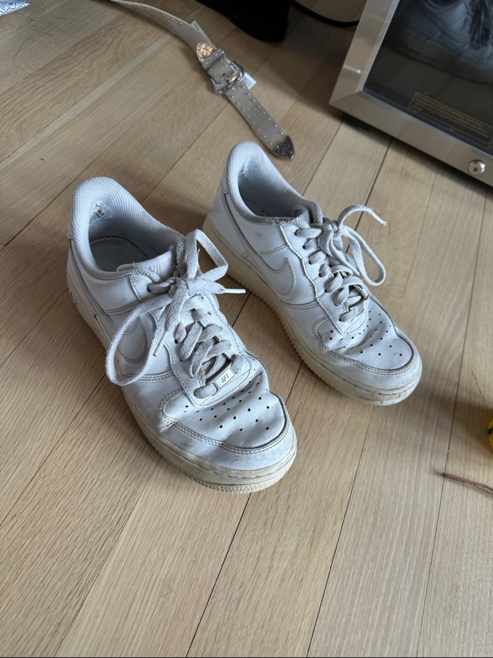 Nike Air Force White Low-Top Sneakers